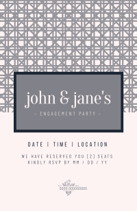 Basket Weave Invitation Image Preview