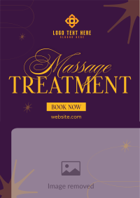 Hot Massage Treatment Poster Design