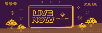 Pixel Livestreamer Twitter Header Design