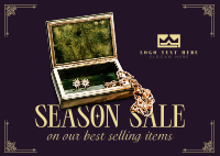 Earthy Jewelry Sale Postcard Image Preview