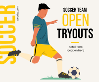 Soccer Tryouts Facebook post Image Preview