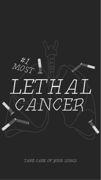 Lethal Lung Cancer Facebook story Image Preview