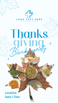 Thanksgiving Block Party Instagram Reel Image Preview