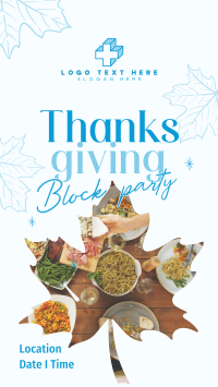 Thanksgiving Block Party Instagram Reel Design