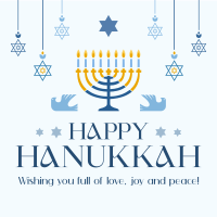 Hanukkah Candelabra Instagram post Image Preview