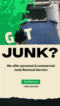 Junk Removal Service TikTok Video Design