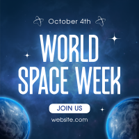 World Space Week Instagram Post Preview