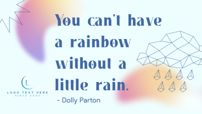 Little Rain Quote Facebook event cover Image Preview