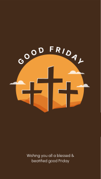Good Friday Badge Facebook Story Design