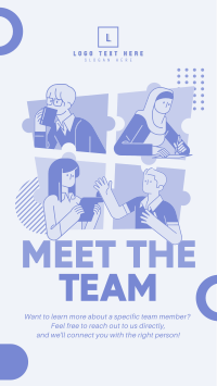 Modern Quirky Meet The Team Video Image Preview