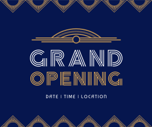 Art Deco Grand Opening Facebook post Image Preview