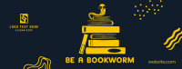 Be a Bookworm Facebook Cover Design