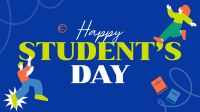 Bookish Students Day Facebook Event Cover Design