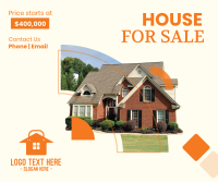 House for Sale Facebook post BrandCrowd Facebook post Maker