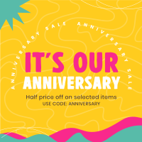 Anniversary Discounts Instagram post Image Preview