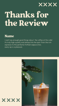 Elegant Cafe Review Facebook Story Design