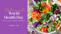 Minimalist World Health Day Greeting YouTube video Image Preview