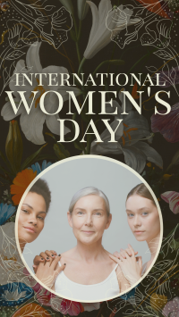 Floral International Women's Day Facebook Story Design