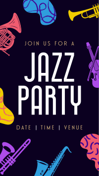 Groovy Jazz Party TikTok Video Image Preview