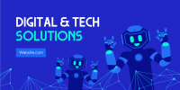 Digital & Tech Solutions Twitter Post Design