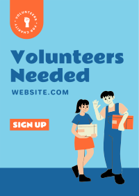 Volunteer Today Poster Design