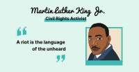 Martin Luther King Quote  Facebook Ad Design