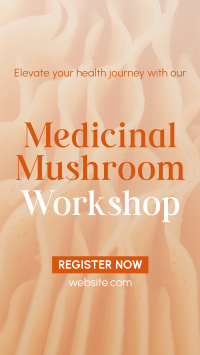 Minimal Medicinal Mushroom Workshop Facebook Story Image Preview