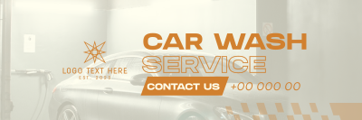 Professional Car Wash Service Twitter header (cover) Image Preview