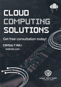 Cloud Computing Solutions Flyer Design