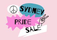 Pride Sale Postcard Design