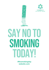 No To Smoking Today Flyer Image Preview
