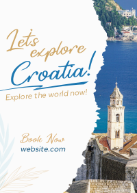 Beautiful Places In Croatia Flyer Image Preview