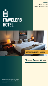 Travelers Hotel Facebook Story Design