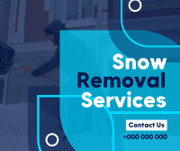 Simple Snow Removal Facebook Post Design
