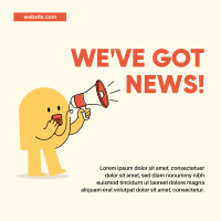We're Got News Mascot Instagram post Image Preview