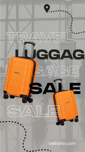 Travel Luggage Sale Instagram story Image Preview