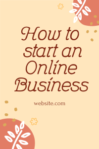 How to start an online business Pinterest Pin Design