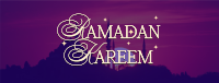 Ramadan Sunset Facebook cover Image Preview