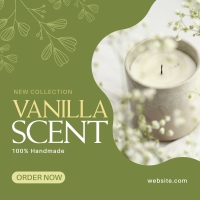 Vanilla Candle Scent Instagram Post Design