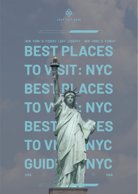 Best Places to Visit in New York City Poster Image Preview