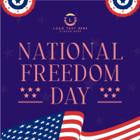 Freedom Day Celebration Instagram Post Design