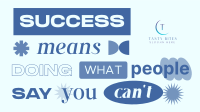 Quirky Success Quote Facebook Event Cover Image Preview