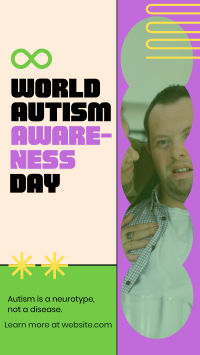 Bold Quirky Autism Day Facebook Story Design