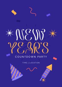 New Year Countdown Party Poster Image Preview
