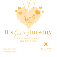 Giving Tuesday Hand Instagram post Image Preview