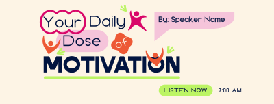 Daily Motivational Podcast Facebook cover Image Preview
