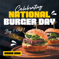 National Burger Day Celebration Instagram Post Design