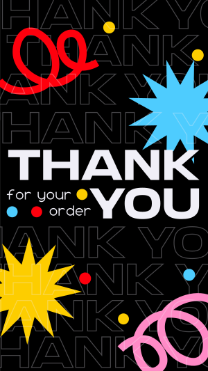 Bold Shapes Generic Thank You Instagram story Image Preview