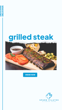 Grilled Steak Facebook story Image Preview