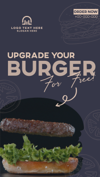 Free Burger Upgrade Instagram reel Image Preview
